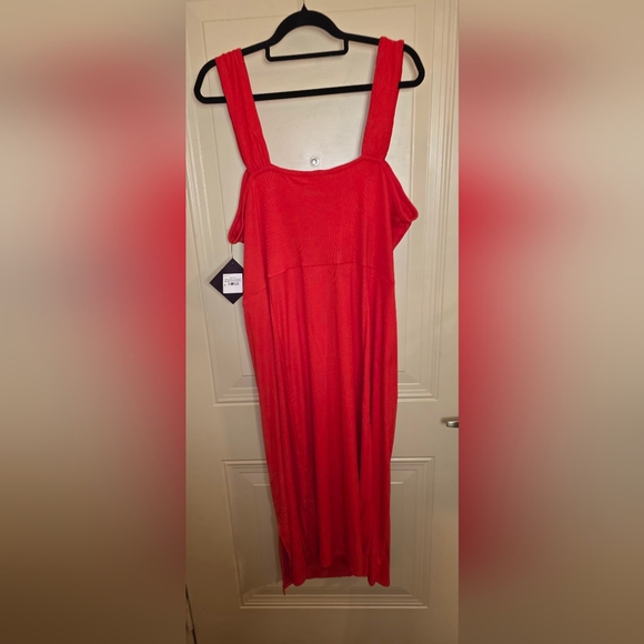 Ava & Viv Red Women's Dress HOLIDAY Party Ready - Picture 3 of 4